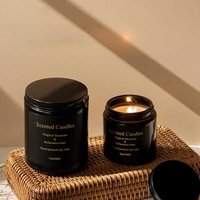 Zooly All-Black Serie Geurkaars in Crèmepot – Gentleman, 200g, 1 stuks