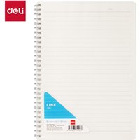 Deli B5 Spiral Notebook with PP Cover: 60 Pages of 70gsm Paper, 8-Line Format - Perfect for School & Work,4-Pack