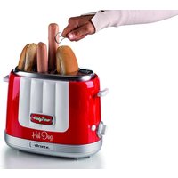 Ariete 206/00 Fun Cooking broodrooster - rood - 2 sneden - hoogte-tilsysteem - uitneembare kruimellade - compact design