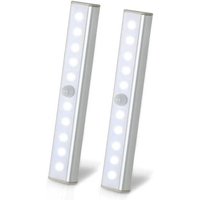 Pheashine onderbouwlamp voor keukenkast, koelwitte binnenlamp met bewegingssensor, oplaadbare ledlamp via USB-C (verpakking van 2 stuks)