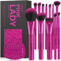 docolor 12-Piece Fuchsia Leopard Print Gift Box