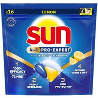 Sun 4-in-1 Pro-Expert citroen vaatwastabletten 16 stuks