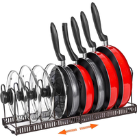 SRD 0175 Telescoping Pot Rack (2-Pack)