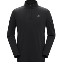 PELLIOT Long-sleeved T-shirt for Man Black L Camping Travel Waterproof Durable