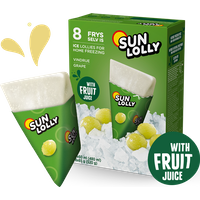 Sun Lolly Waterijsjes Druif 8 x 60 ml