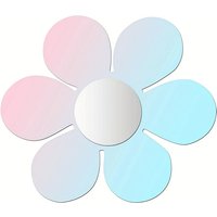 1 piece of PVC mirror with irregular wave acrylic rainbow effect, 30.8CM, for room decoration and aesthetics.