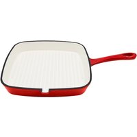 BLACKMOOR Cast Iron 23.5cm Griddle Pan - Red