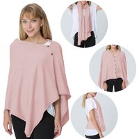 PULI Womens Shawl 44044pinkF
