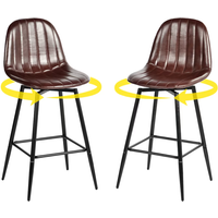 Urban Meuble Barkruk Draaibaar 2-delige Set H67 cm