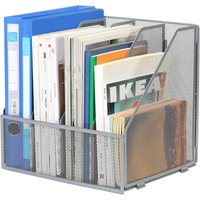Senhoglb Desktop Metal A4 Magazine File Holder,Silver, New Year Sale , Top gift picks