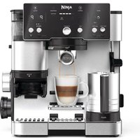 Ninja ES501EU Luxe Café Espressomachine 2-in-1 met bonenmaler en melkopschuimer, gebruiksvriendelijk, 2 opschuimstanden