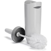 Croydex Plastic Toilet Brush & Holder - White