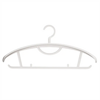 SNSP 10pcs Plastic Clothes Hanger Wide Shoulder, No Marks, Thickened, Non slip, Non bulging 2 Colors Super Deals