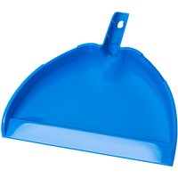 Blauwe plastic vuilnisbak van 33 cm breed, zware verzamelbak