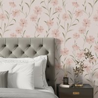 Murgall Woven Flowers Peel and Stick Wallpaper 44x508cm 1 Roll