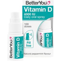 Better You Vitamin D3 Immune Support Oral Spray 4000IU Peppermint Flavour - 15ml