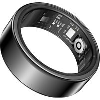 VoxorAI SY02 Black 10# Call Reminder, Heart Rate, Blood Oxygen, Sleep, Exercise Monitoring, Video Browsing, Remote Care Smart Ring