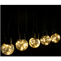 Aigostar koperdraad lichtsnoer met 3AA batterij, warm wit, 2 m