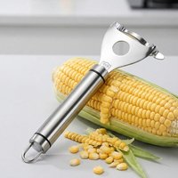 Huacan creative stainless steel corn plow household corn peeling artifact