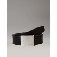 Calvin Klein Formal Plaque riem - 3,5 cm - zwart - heren 85 cm