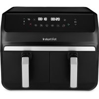 Instant Pot Vortex 8L Dual Drawer Air Fryer, Black, 4L Baskets, 8 in 1, Black