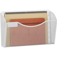 Senhoglb 1 Pocket Landscape A4 Mesh Wall File Holder with Tag Plate,White, New Year Sale , Top gift picks