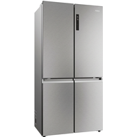 Haier HCR5919ENMP Cube 90 Series 5 528L American Fridge Freezer – 90.8cm Wide, 190cm High, Total No Frost, Platinum Inox, Energy Rating E