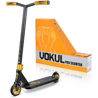Vokul K1 Pro stuntstep - Freestyle-step voor beginners en gevorderden, geschikt voor kinderen vanaf 8 jaar, tieners en volwassenen - Kwaliteitsstep voor jongens en meisjes (DYNO01-BLK)