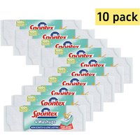 Spontex Washups Non Scratch Sponge Scourers, 4 per Pack, (10 Pack)