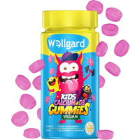 Wellgard Calcium + Vitamin D3 Vegan Bone Support Gummies for Kids - 60 Gummies