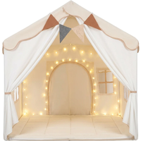 Besrey Tent Children's Play House Indoor with Mat and Lights