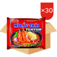 Acecook Instant Noedels Tom Yum Garnaalssmaak ì Lẩu Thái 83 g x 30 (Doos)