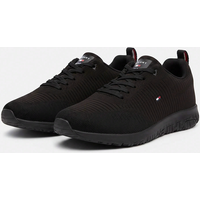 Tommy Hilfiger Corporate Knit Rib Runner herensneakers zwart 44
