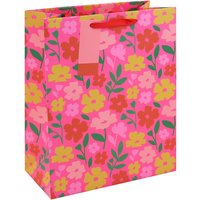 Neon Floral Gift Bag Large 26.5 (W) x 33 (L) x 14cm (H)