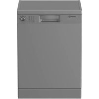 Indesit IN2FE13DT9SUK 60cm Freestanding Dishwasher – 13 Place Settings, Push&Go, Silver, E Rated