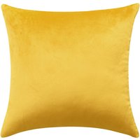 Deconovo Dutch Velvet cushion cover yellow color 50*50cm 1pc
