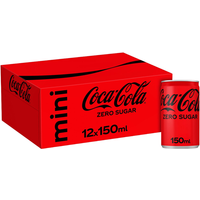 Coca-Cola Zero Sugar Mini Cola - 12 x 150 ml