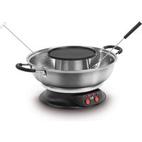 Fritel Culinaire Fondue FG 2970 - Elektrische Fondueset + Grill/Fondue Set - Kerstcadeau/Feestcadeau - 2 L - 1950 W - Voor 2 tot 6 personen + 6 Fonduevorken - PFAS-vrij