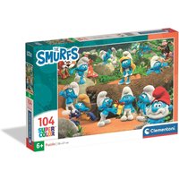 Clementoni De Smurfen puzzel - 104 stuks, 37,9 x 26,9 cm