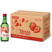 7CUPSOFSOJU 7DROPS Soju Aardbei Alc. 12% 360 ml x 20