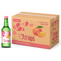 7CUPSOFSOJU 7DROPS Soju Perzik Alc. 12% 360 ml x 20