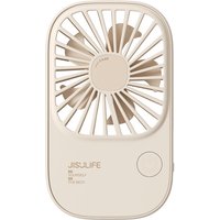 JISULIFE Handheld Portable Mini Fan with 3 Speeds, Ultra Slim USB Rechargeable Personal Pocket Eyelash Fan for Girls, Kids, Women, Men Travel - Beige