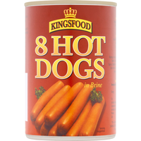 Kingsfood 8 Hot Dogs 400g