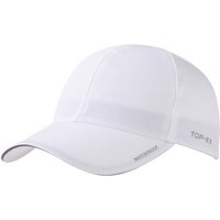 TOP-EX Waterproof All Weather Performance Running Cap Unstructured Baseball Hat Urban Storm M/L White