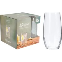 Excellent Houseware Glazen Set - 360 mL, Set van 4