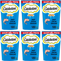 Catisfactions Kattensnack Zalm maxipak 6x180 g