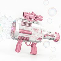 TOKKY Bellenblaasmakers Magische Roze Raketlanceerder Bellenblaaspistool - Roze Groot