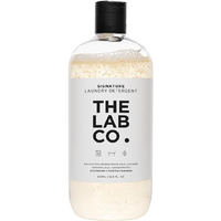 The Lab Co. Signature Laundry Wash 500ml for machine and hand washing. Scented with lavender and orange rind. Non-Bio and Non-Toxic. For up to 32 washes.