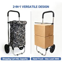 Strong bird 2026 New European Bestseller | Stainless Steel Folding Shopping Trolley, Elderly-Friendly Grocery Cart with Large Capacity & Ergonomic Handle, Foldable & Heavy-Duty for Daily Shopping & Easy Storage, New Year Sale , Top gift picks