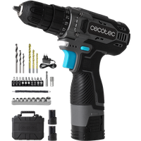 Cecotec PowerForce 1620 Easy Hand 16V Cordless Drill Driver Kit - 38Nm Power Drill with 2x2.0Ah Batteries, 1500 RPM, 25+1 Torque Settings, Carrying Case & Accessories for Home & DIY